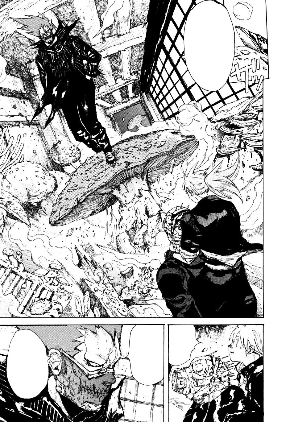 Manga panel from Dorohedoro - ドロヘドロ