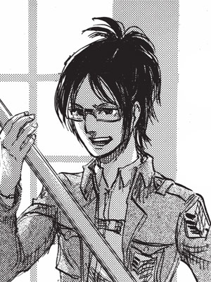 Hange Zoë, a character in Attack on Titan