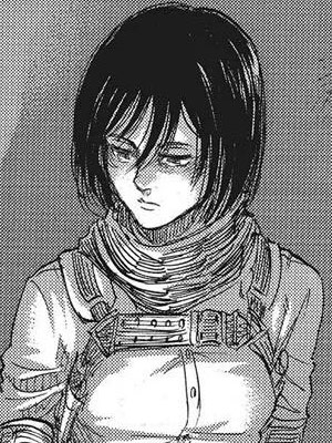 Mikasa Ackerman, a character in Attack on Titan